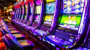 Slot machine có nhiều tên gọi khác nhau tại nhiều quốc gia, chẳng hạn như tại Anh, trò chơi này được gọi là Fruit Machine, còn ở Úc hay New Zealand lại mang tên Poker Machine . Tại Việt Nam, trò chơi này được gọi bằng cái tên phổ biến nhất là máy xèng, máy bar và trò chơi 777. Mỗi máy slot thường bao gồm từ 3 đến 5 hàng ngang và 3 đến 5 hàng dọc với nhiều biểu tượng khác nhau tùy theo mỗi chủ đề của trò chơi . Hãy đến FUN88 casino trực tuyến để biết thêm thông tin nhé .