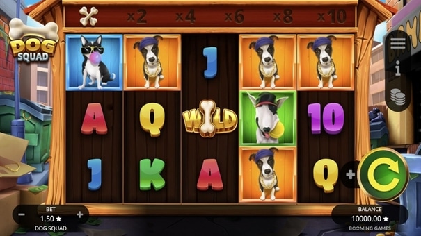 Dog Squad Slot có thiết kế cổ điển bao gồm 5 cuộn, 3 hàng cùng 10 dòng thanh toán cố định. Trò chơi cung cấp nhiều tính năng nổi bật như biểu tượng Wild, biểu tượng xếp chồng, hệ số thắng ngẫu nhiên và Vòng quay miễn phí. Hãy đến FUN88 trò chơi trực tuyến để biết thêm thông tin nhé.