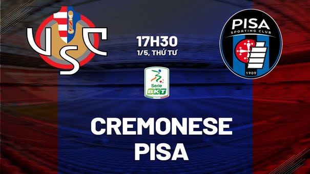 Nhận định bóng đá Cremonese vs Pisa 17h30 ngày 1/5 (Hạng 2 Italia 2023/24). Hãy đến FUN88 thể thao trực tuyến để biết thêm thông tin .