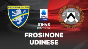 Nhận định bóng đá Frosinone vs Udinese 1h45 ngày 27/5 (Serie A 2023/24). Hay đến FUN88 thể thao trực tuyến để biết thêm thông tin.