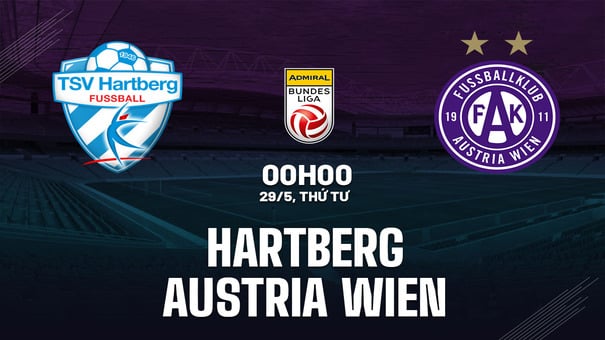 Nhận định bóng đá Hartberg vs Austria Wien 0h00 ngày 29/5 (VĐQG Áo 2023/24). Hãy đến FUN88 thể thao trực tuyến.