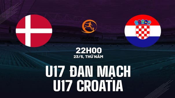 Nhận định U17 Đan Mạch vs U17 Croatia 22h00 ngày 23/5 (VCK U17 châu Âu 2024). Hãy đến FUN88 thể thao trực tuyến để biết thêm thông tin.