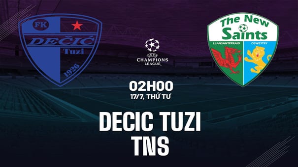 Nhận định Decic Tuzi vs The New Saints 2h00 ngày 17/7 (Champions League 2024/25). Hãy đến FUN88 thể thao trực tuyến .