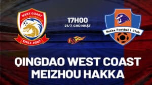 Nhận định Qingdao West Coast vs Meizhou Hakka 17h00 ngày 21/7 (VĐQG Trung Quốc 2024). Hãy đến FUN88 thể thao trực tuyến.